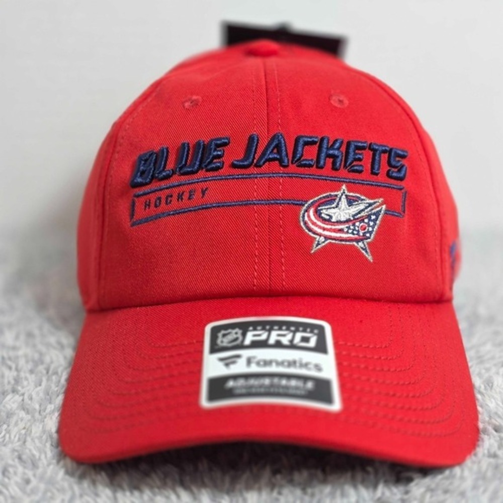 Columbus Blue Jackets NHL Pro Fanatics Rinkside Adjustable Strapback Hat Cap NWT